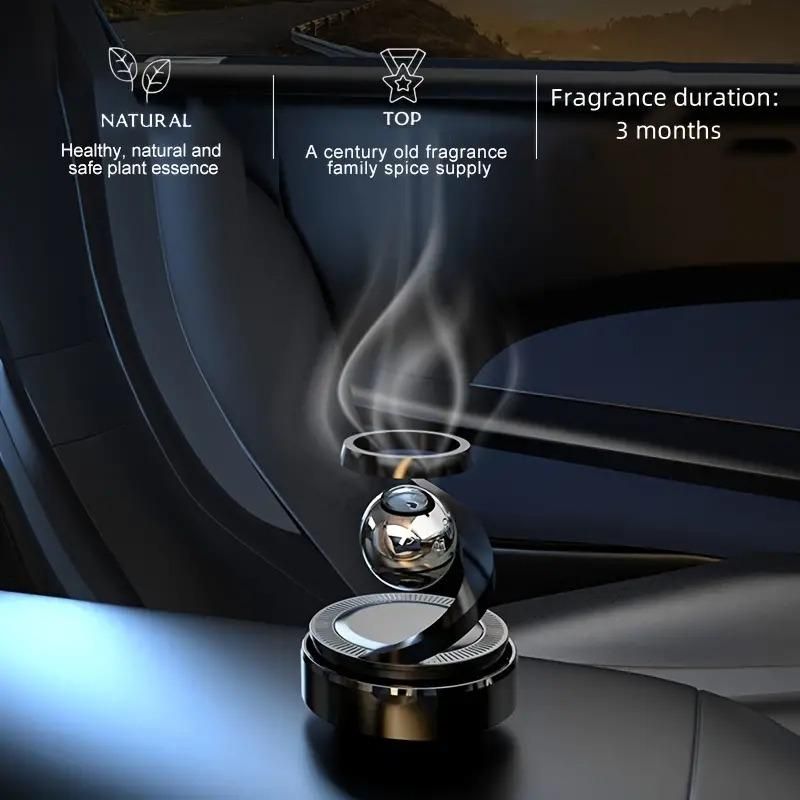 Plastic Solar Powered Levitating Ball Illusion Car Interior Dashboard Air Freshener